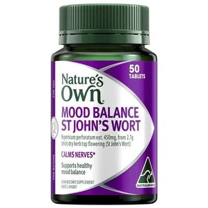 (PRE ORDER) Nature's Own Mood Balance St Johns Wort 50 Tablets shelf life 2yrs